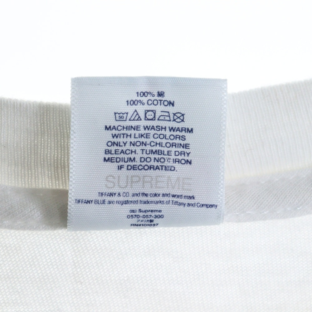 SUPREME(シュプリーム) 21AW ×TIFFANY&CO. Box Logo Tee ティファニー ボックスロゴ 半袖Tシャツ カットソー ホワイト