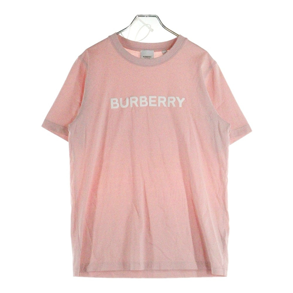 BURBERRY(バーバリー) フロントロゴプリント クルーネック 半袖Tシャツ カットソー ピンク 8067529
