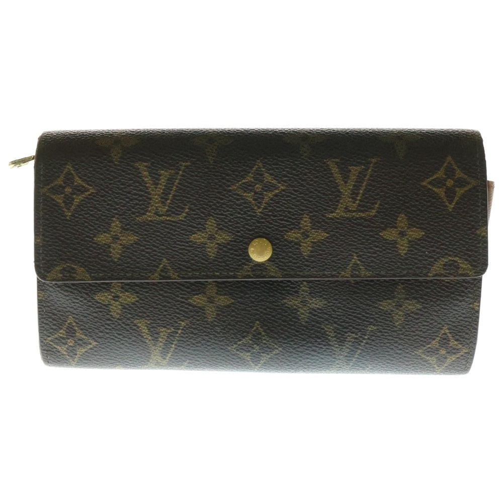 LOUIS VUITTON(ルイヴィトン) モノグラム ポルトフォイユサラ レザーロングウォレット 長財布 ブラウン M61734