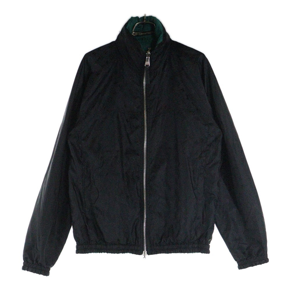 LOUIS VUITTON(ルイヴィトン) 19AW モノグラム シャドウ リバーシブル ジップアップ ナイロンジャケット ウィンドブレーカー ブラック/グリーン HGB46WPIS