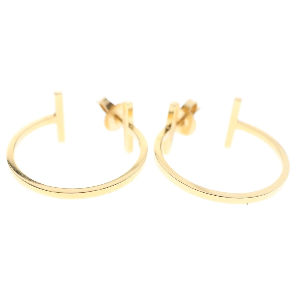 TIFFANY&Co(ティファニー) Tワイヤー フープピアス ピンクゴールド Au750PG ジュエリー アクセサリー