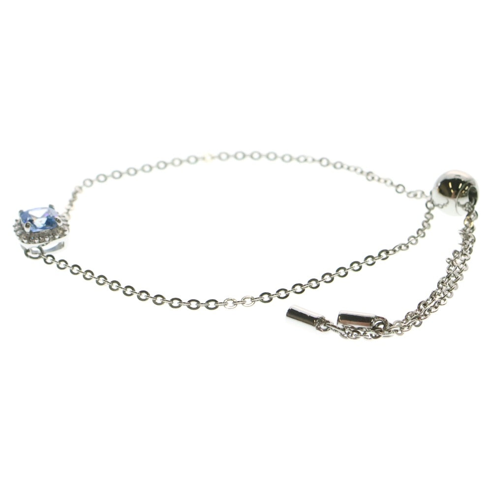 SWAROVSKI(スワロフスキー) 水色石 ブレスレット シルバー メタル アクセサリー