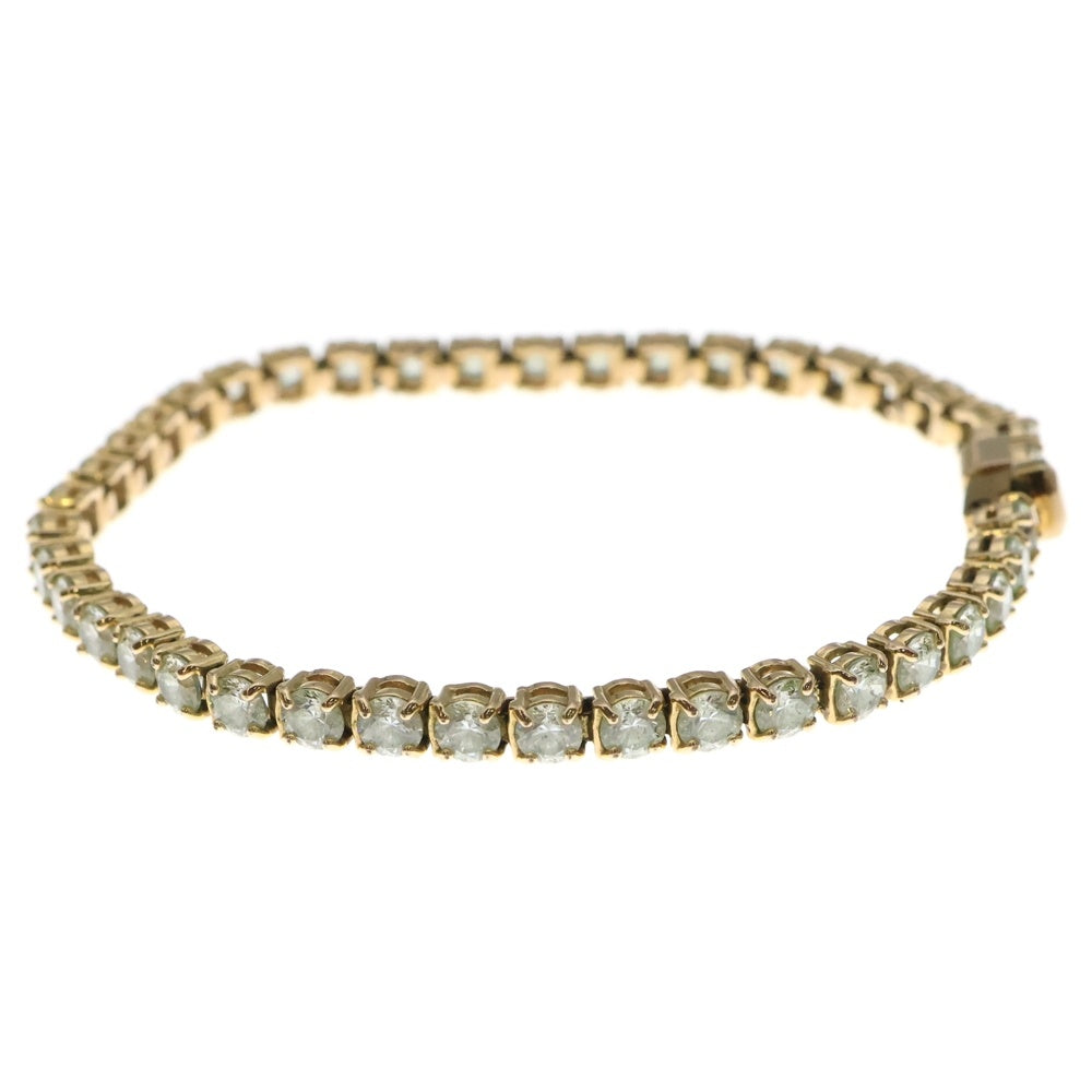 SWAROVSKI(スワロフスキー) クリスタル チェーン ブレスレット ゴールド レディース〇