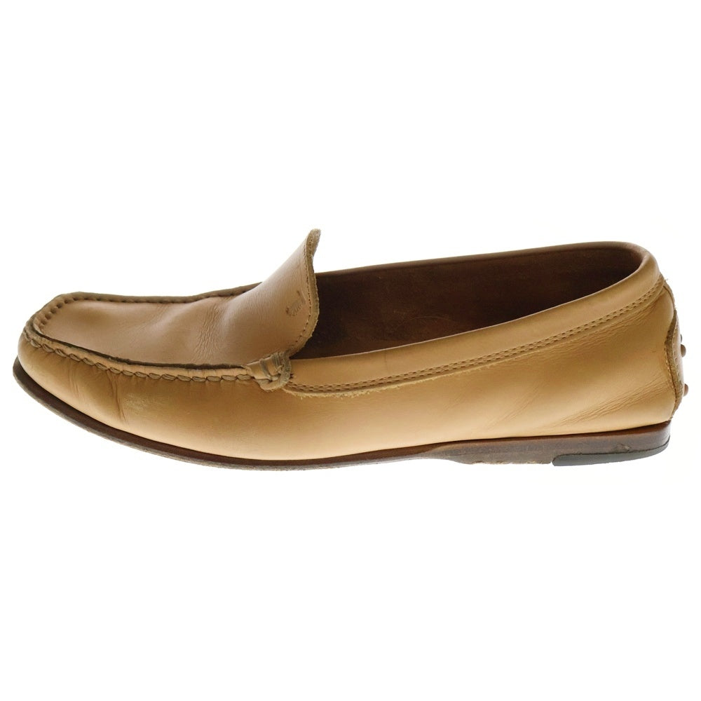 TOD'S(トッズ) レザー ローカット ドライビングシューズ ローファー ベージュ レディース
