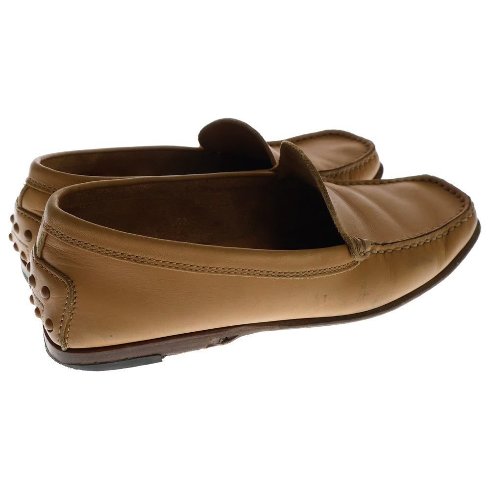 TOD'S(トッズ) レザー ローカット ドライビングシューズ ローファー ベージュ レディース