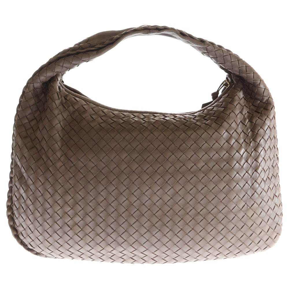 BOTTEGA VENETA(ボッテガヴェネタ) イントレチャート ホーボー ラムスキン レザー ハンド ワンショルダーバッグ ゴールド金具 ブラウン
