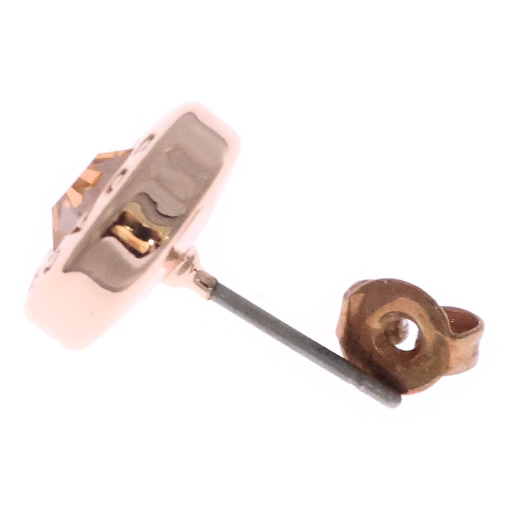 COACH(コーチ) オープンサークル ストーン ピアス ピンクゴールド GP