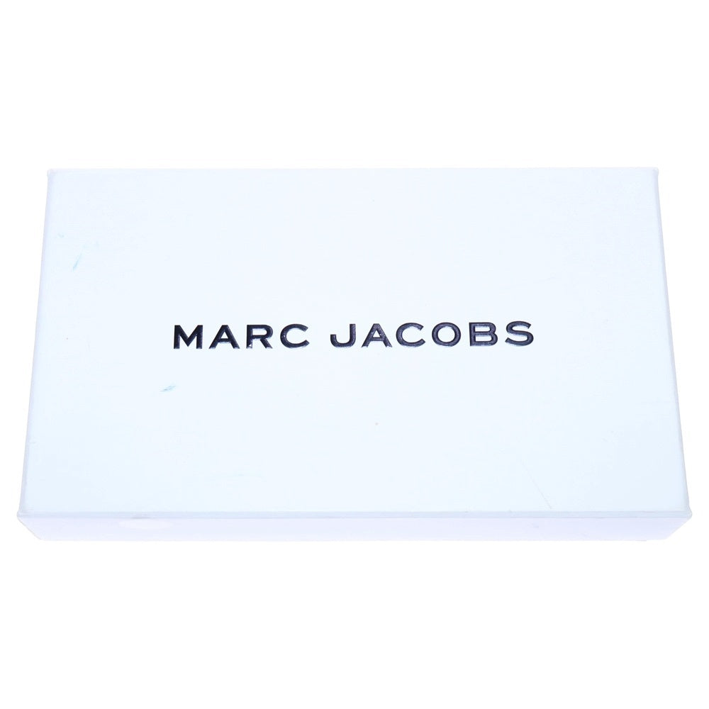 MARC JACOBS(マークジェイコブス) 二つ折り財布 コンパクトウォレット コインケース ブラック レザー シルバー金具