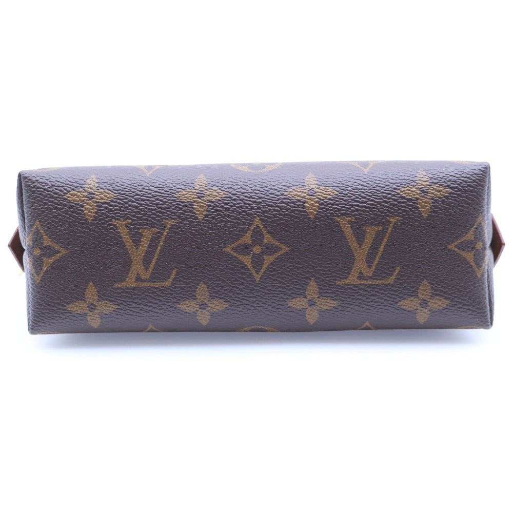 LOUIS VUITTON(ルイヴィトン) モノグラム ポシェットコスメティックPM レザーポーチ 小物入れ ブラウン M47515