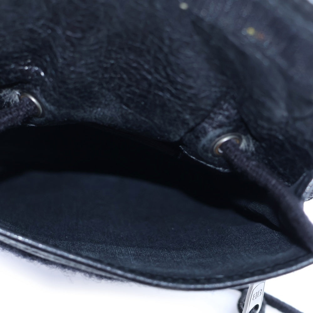 BALENCIAGA(バレンシアガ) グラフィティ ショルダーバッグ ミニバッグ フォンショルダー ポーチ ブラック レザー 532298