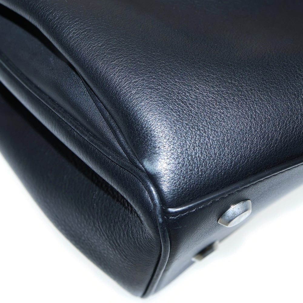 BALENCIAGA(バレンシアガ) Rodeo ロデオ ラージ ショルダーバッグ 2wayハンドバッグ トップハンドル ブラック レザー シルバー金具 789772