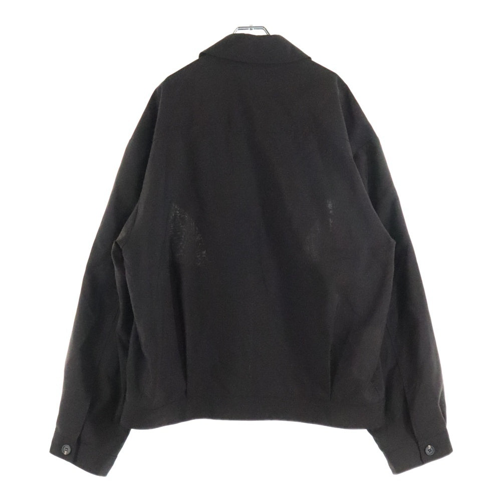 miumiu(ミュウミュウ) 24SS ワッペンロゴ モヘア ウール ジップアップ ジャケット ブルゾン ブラウン ML1041