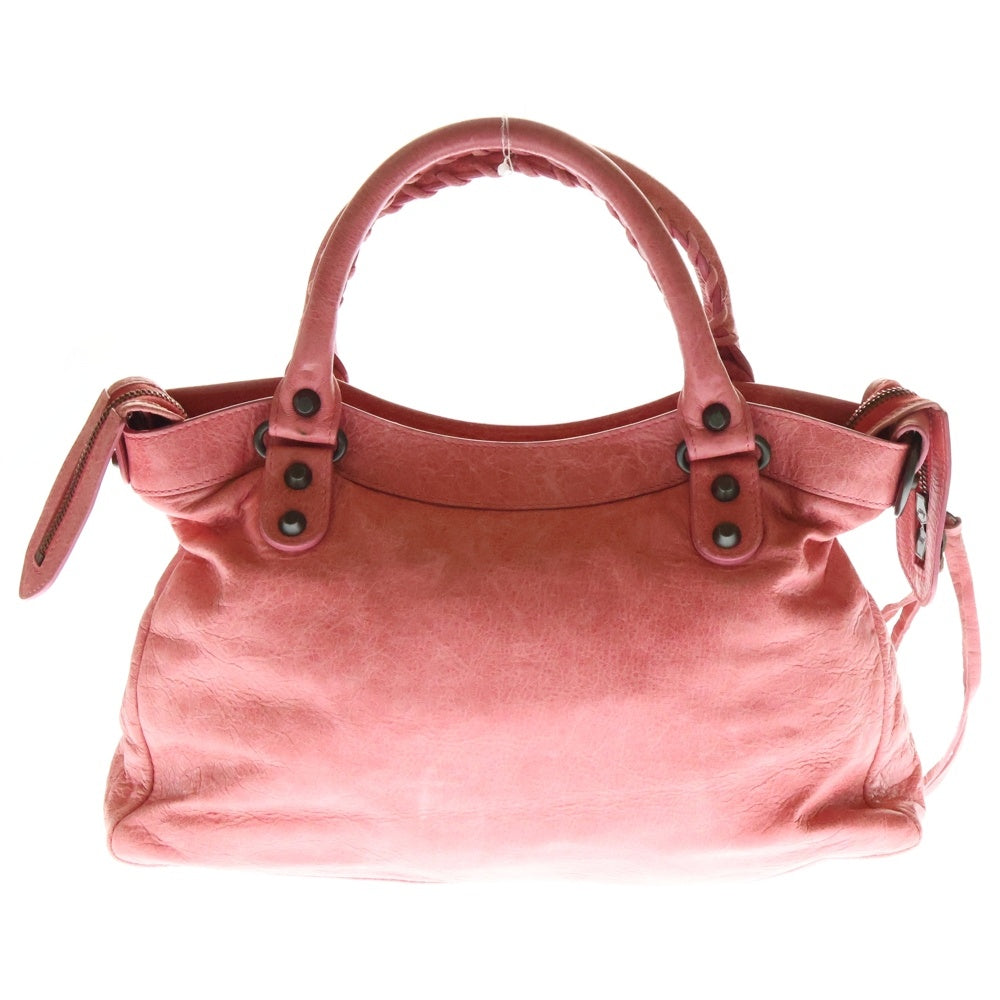 BALENCIAGA(バレンシアガ) ザファースト 2WAYバッグ ハンドバッグ ショルダーバッグ ピンク ゴールド金具