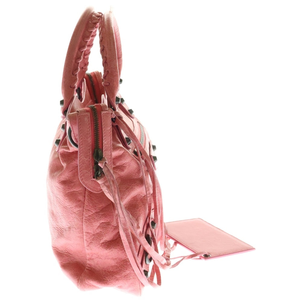 BALENCIAGA(バレンシアガ) ザファースト 2WAYバッグ ハンドバッグ ショルダーバッグ ピンク ゴールド金具