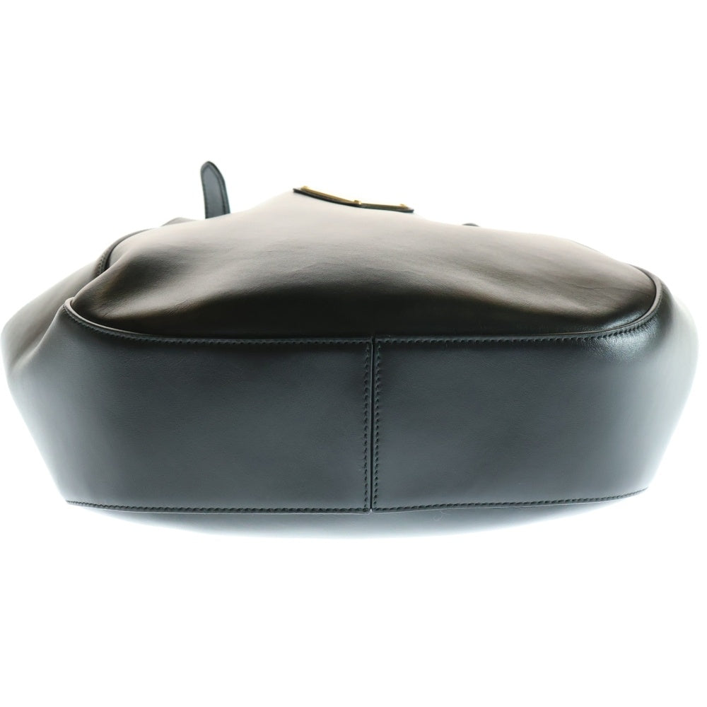 PRADA(プラダ) 三角プレート トートバッグ ハンドバッグ ブラック ゴールド金具 レザー 1BG483