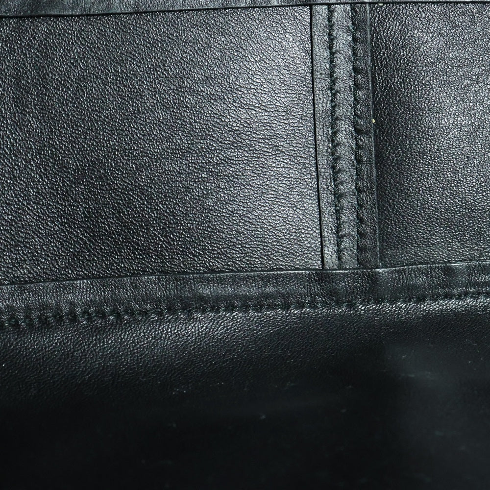 PRADA(プラダ) 三角プレート トートバッグ ハンドバッグ ブラック ゴールド金具 レザー 1BG483