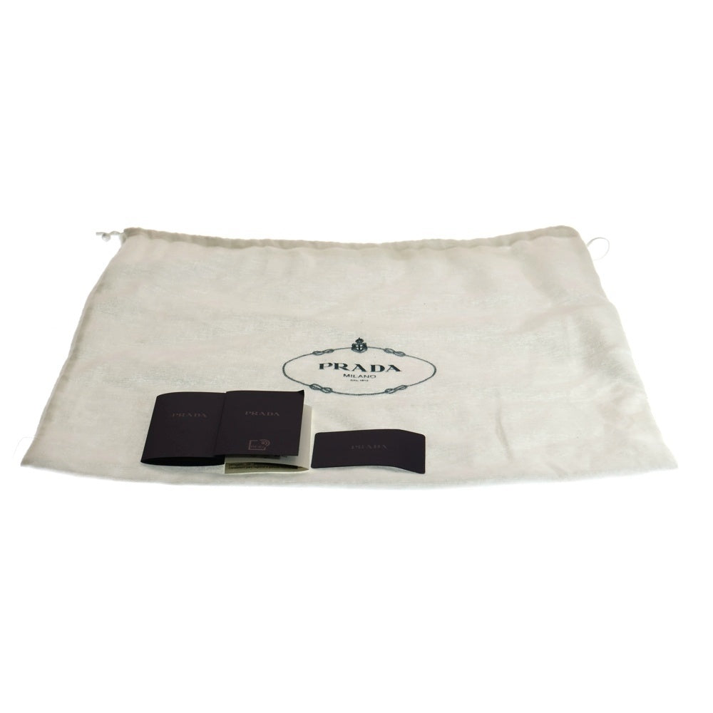 PRADA(プラダ) 三角プレート トートバッグ ハンドバッグ ブラック ゴールド金具 レザー 1BG483