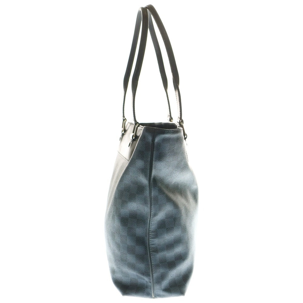 LOUIS VUITTON(ルイヴィトン) ダミエ・コバルト カバヴォワヤージュ トートバッグ ハンドバッグ ネイビー×ブルー シルバー金具 レザー×PVC N41397