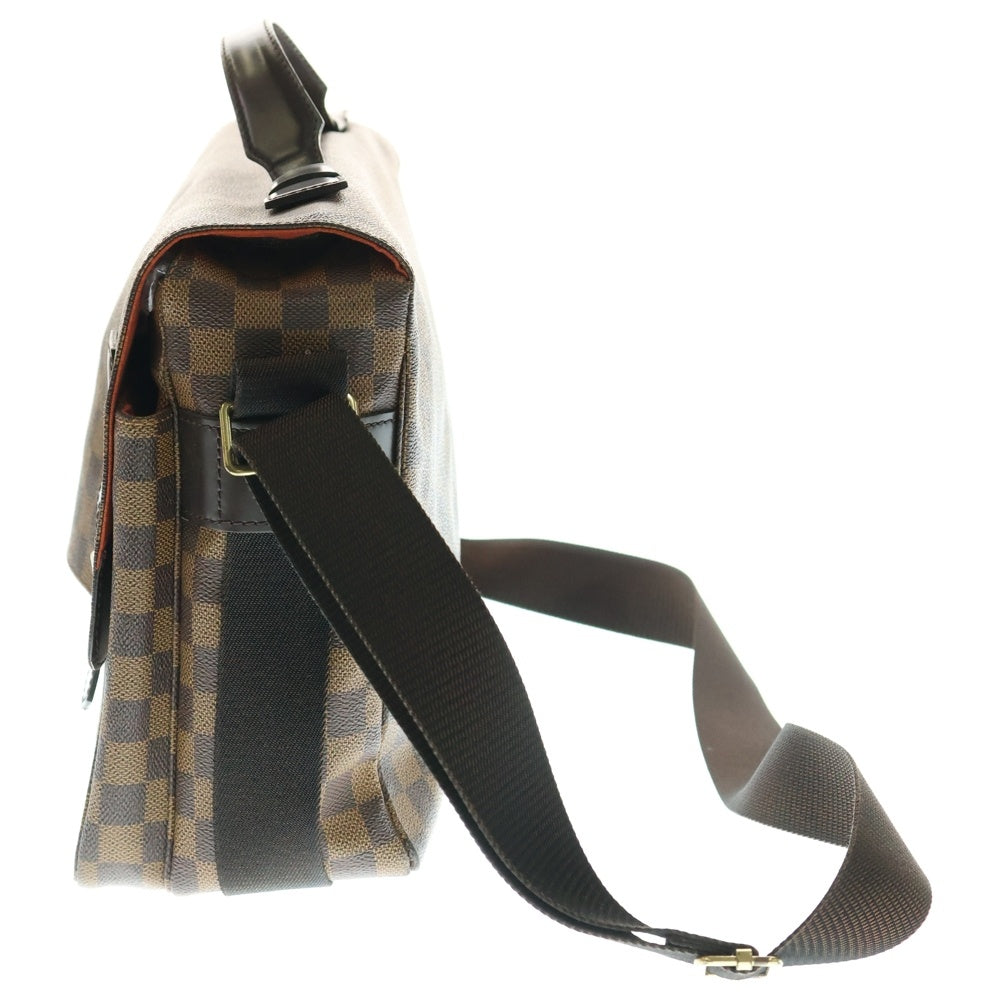 LOUIS VUITTON(ルイヴィトン) ダミエ ブロードウェイ ショルダーバッグ ブラウン ゴールド金具 レザー×PVC N42270