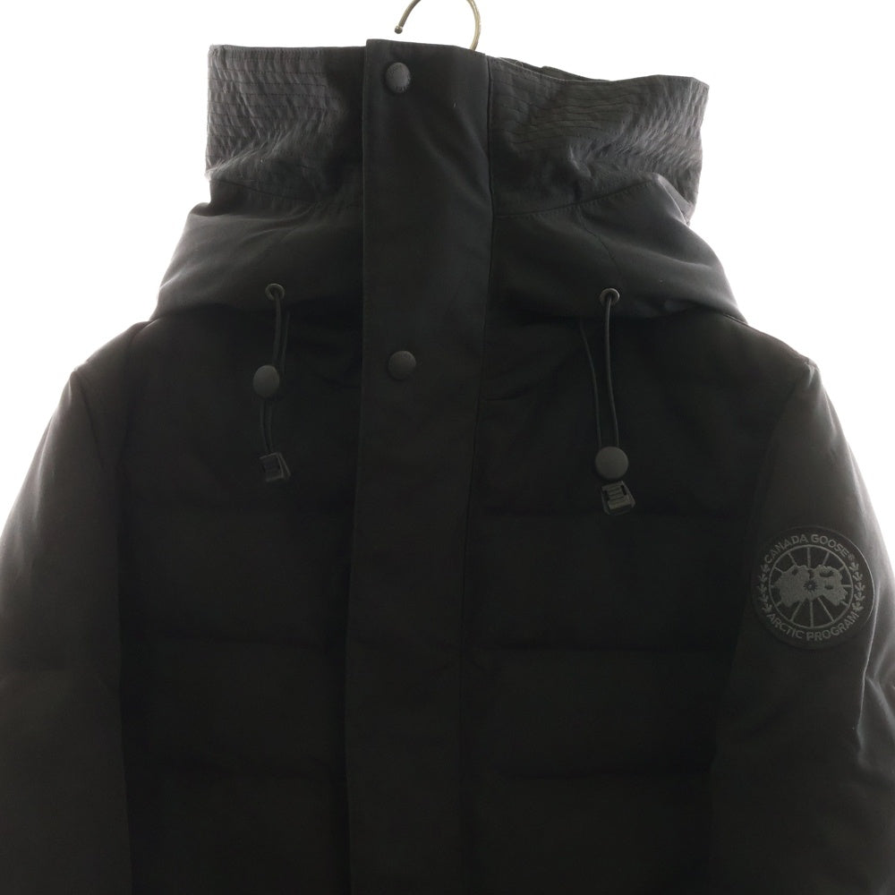 CANADA GOOSE(カナダグース) 20AW WEDGEMOUNT PARKA BLACK LABEL ウェッジマウント パーカー ブラックレーベル ワッペンロゴ フーデッド ジップアップ ダウンジャケット ブラック 3031MB
