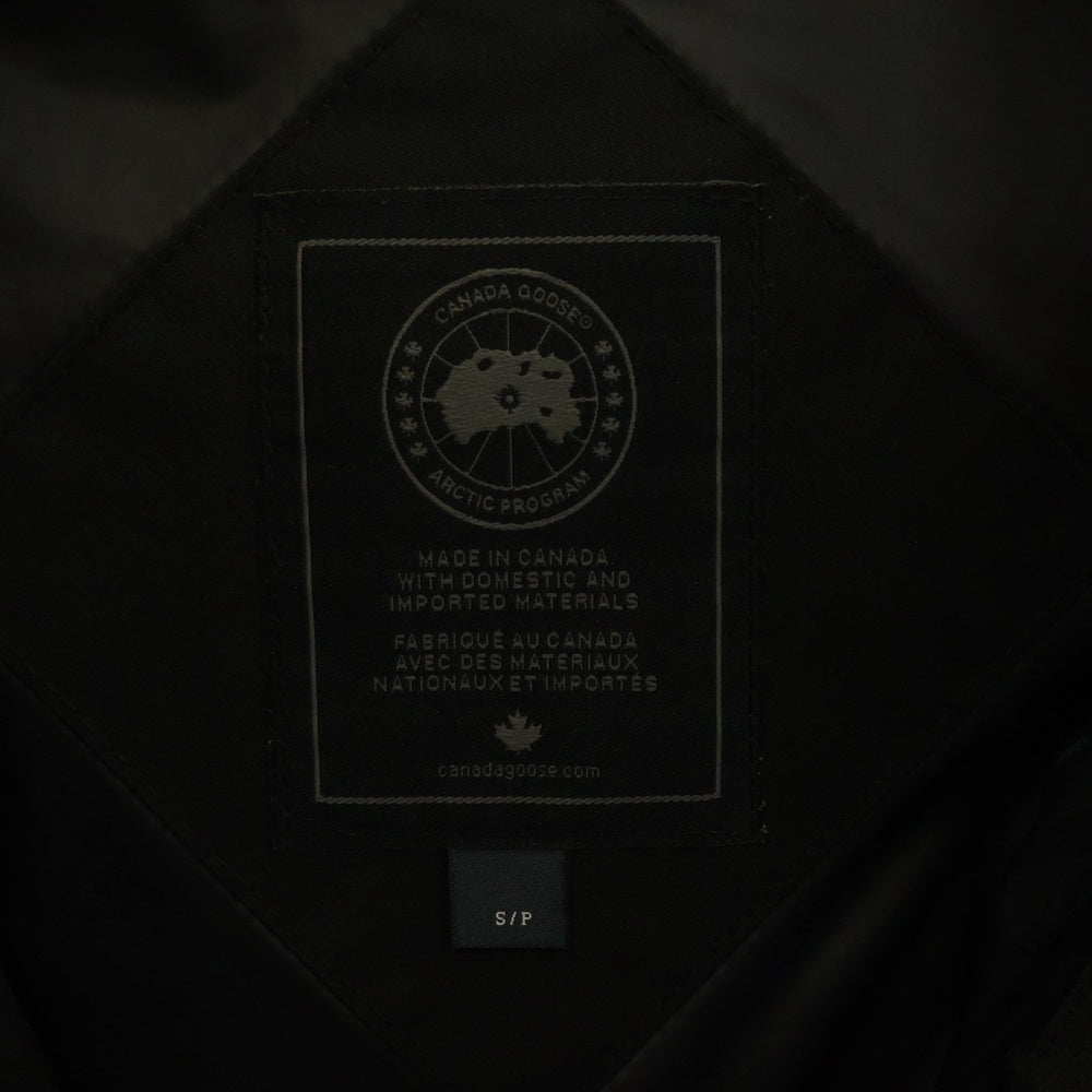 CANADA GOOSE(カナダグース) 20AW WEDGEMOUNT PARKA BLACK LABEL ウェッジマウント パーカー ブラックレーベル ワッペンロゴ フーデッド ジップアップ ダウンジャケット ブラック 3031MB