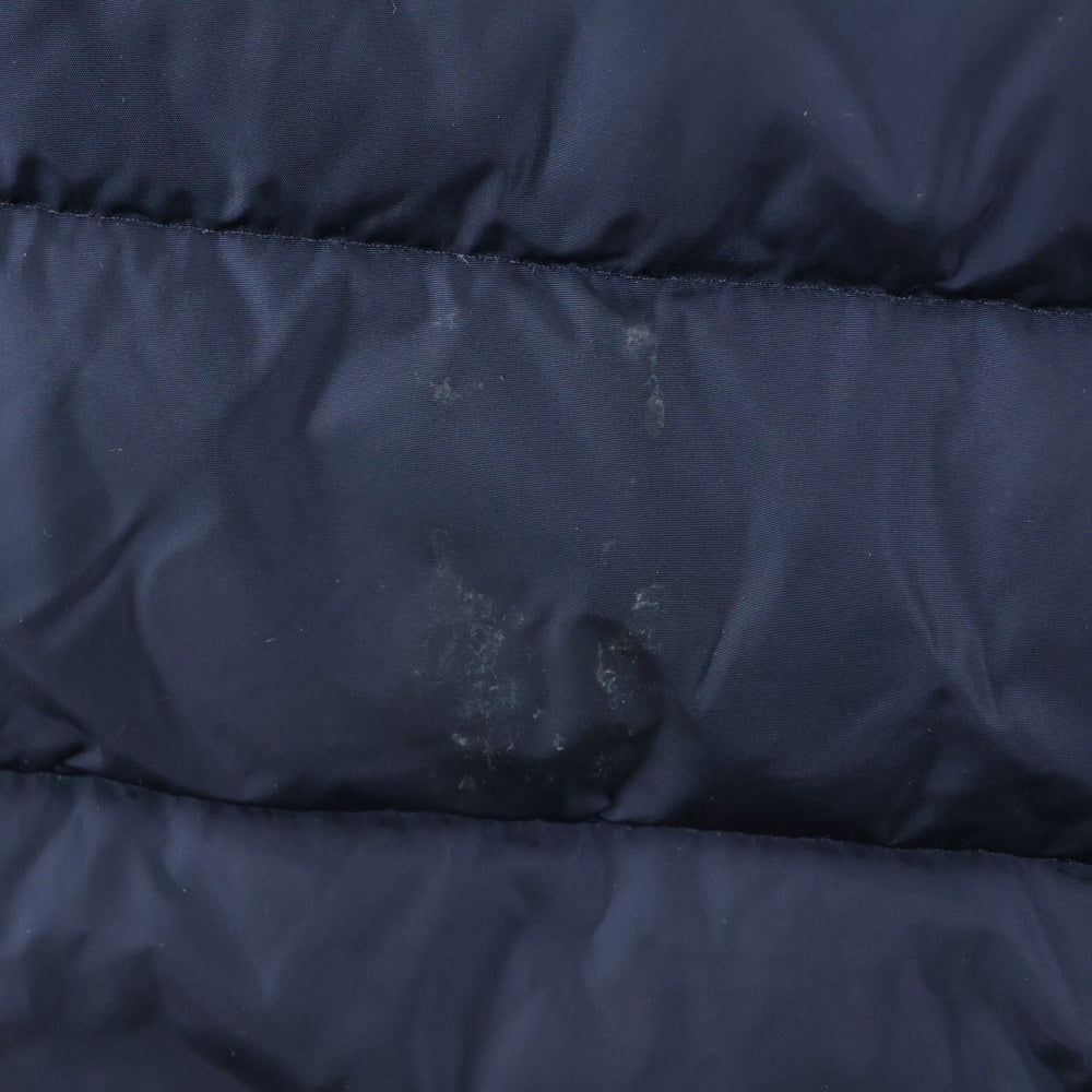 MONCLER(モンクレール) ELESTORIA エレストリア ウール切り替え ジップアップ ダウン ロング ジャケット ネイビー レディース B20934970110 B54155