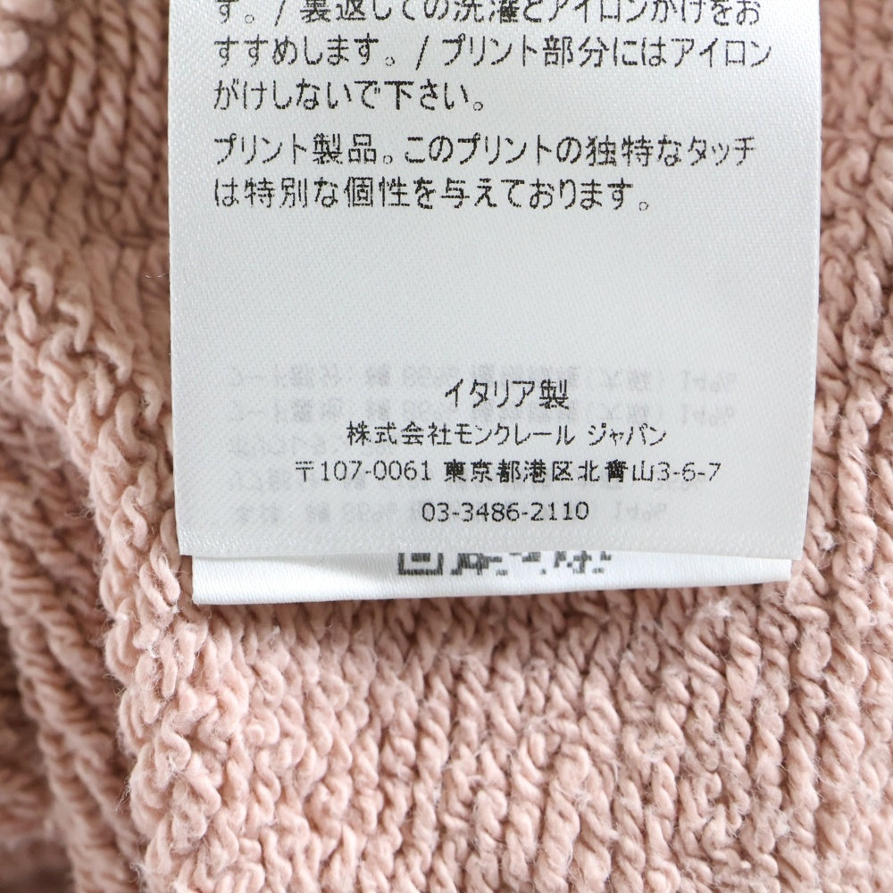 MONCLER(モンクレール) PALM ANGELS ×モンクレール パーカー ピンク コットン×麻 G209L8G00013 899IA