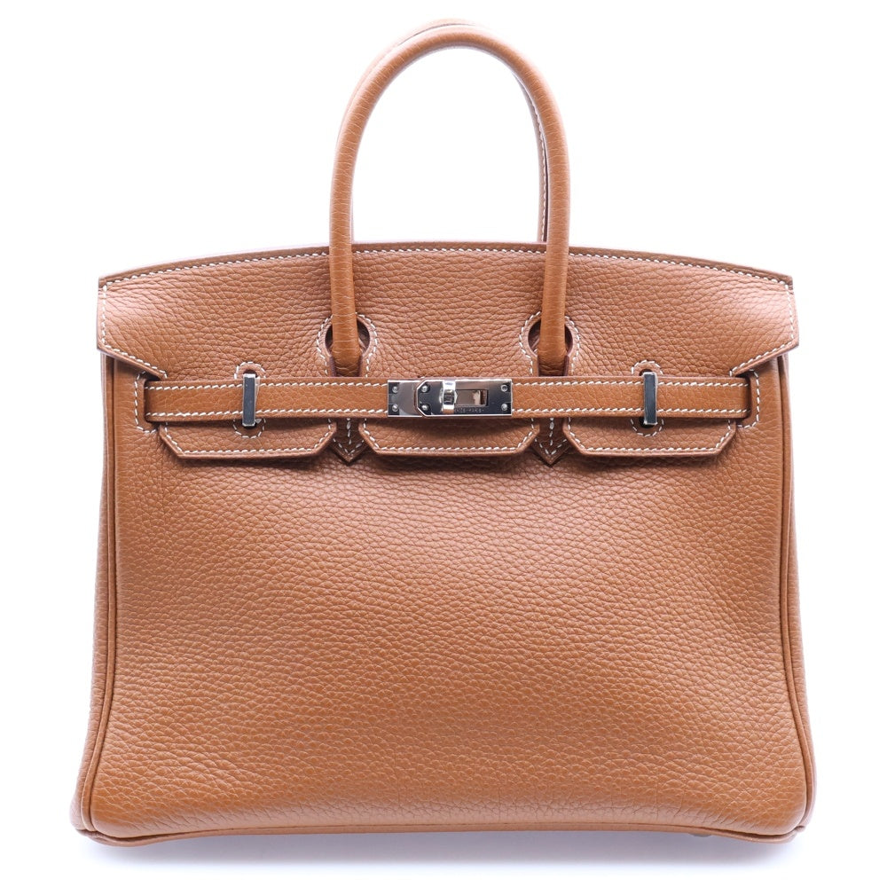 HERMES(エルメス) バーキン25 トゴ ゴールド C刻印 シルバー金具 ハンドバッグ