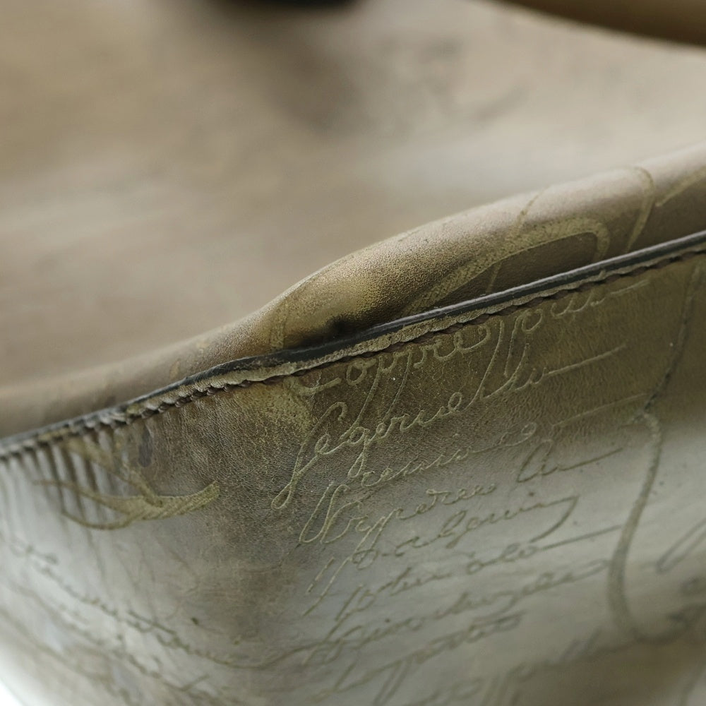 Berluti(ベルルッティ) カリグラフィ トゥジュール トートバッグ ハンドバッグ ブラウン スクリプトレザー