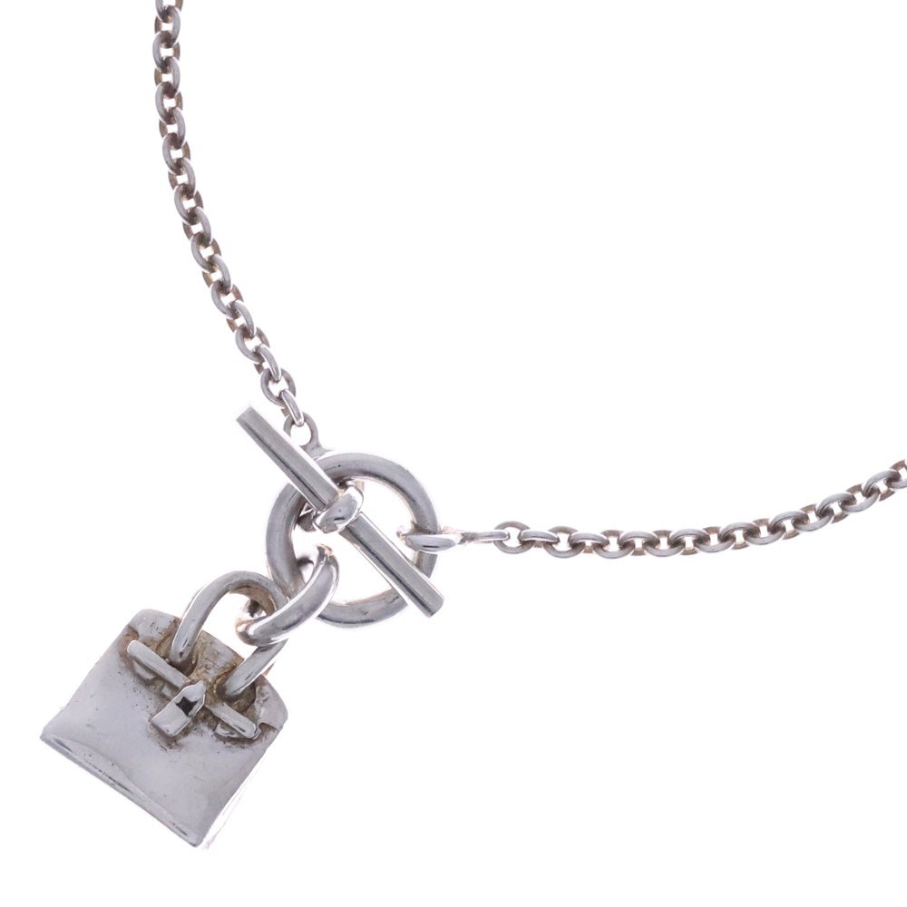 HERMES(エルメス) アミュレット バーキン ペンダント チェーン ネックレス シルバー