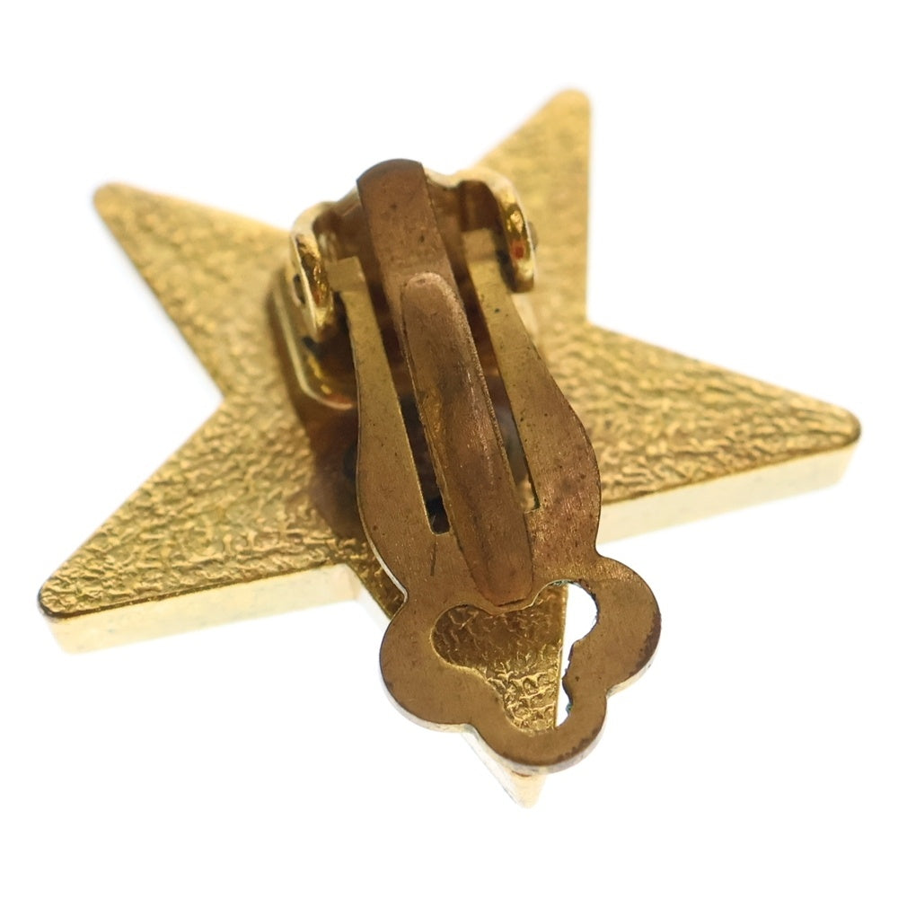 CHANEL(シャネル) ココマーク 星形イヤリング スターモチーフ ブラック×ゴールド GP 01P