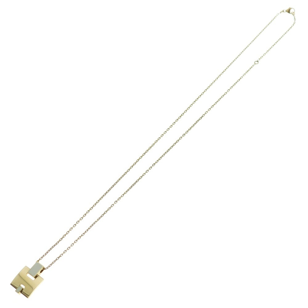 HERMES(エルメス) アイリーン ネックレス ペンダント チェーン ホワイト×ゴールド