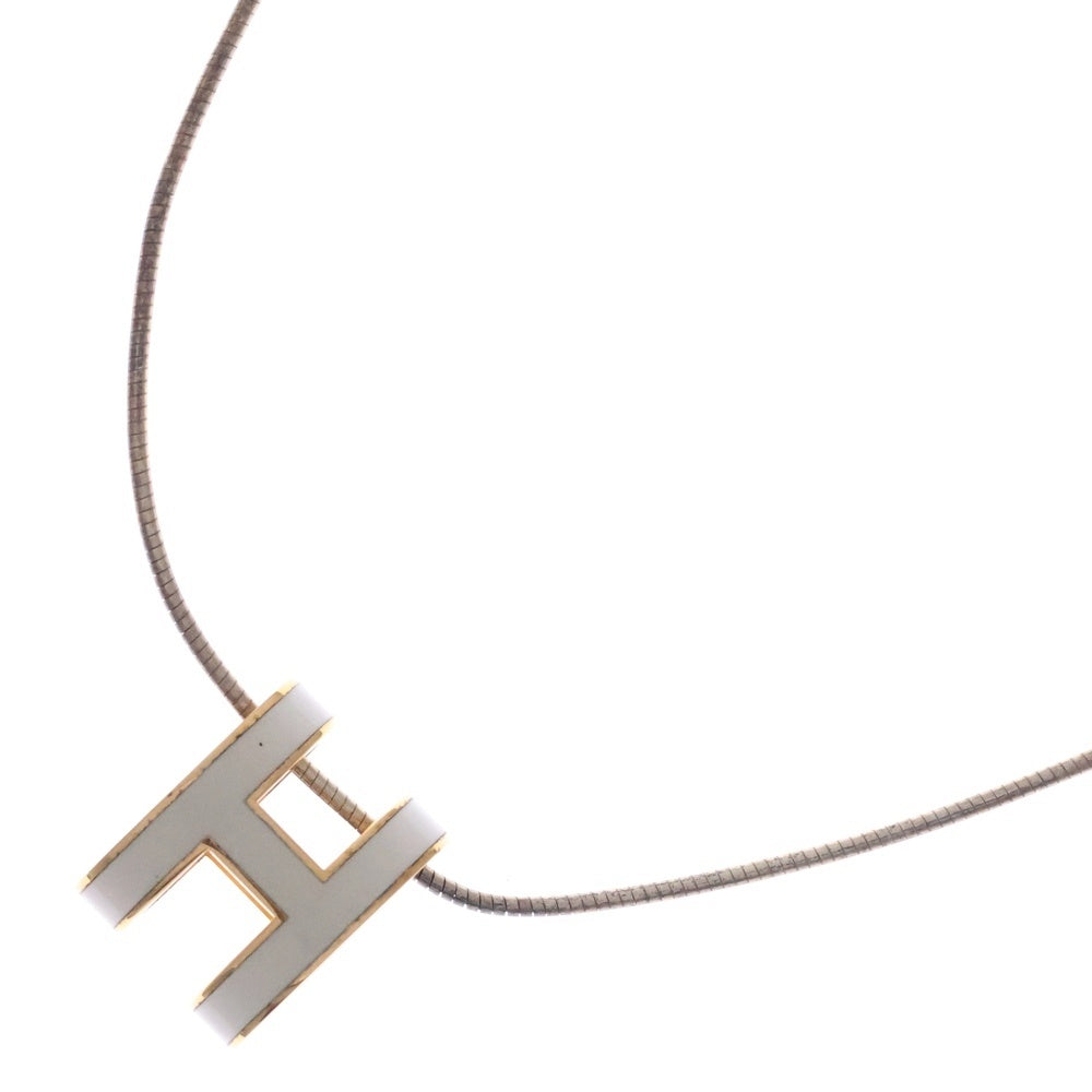 HERMES(エルメス) ポップアッシュ ネックレス ペンダント ホワイト×ゴールド