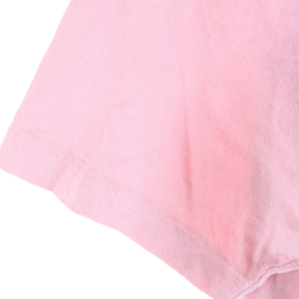 GUCCI(グッチ) 21SS ×Disney ドナルドダック ロゴ刺繍 クルーネック 半袖Tシャツ カットソー ピンク 580762