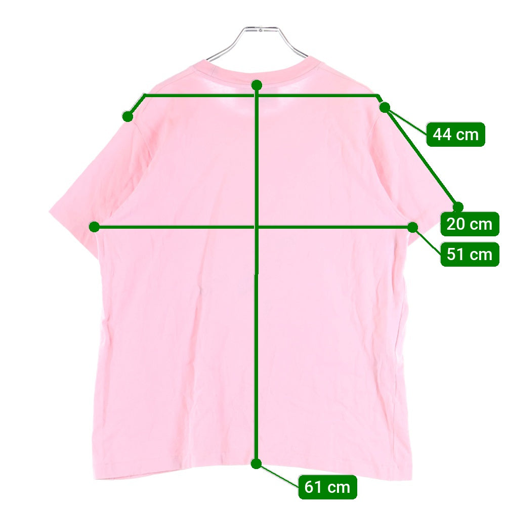 GUCCI(グッチ) 21SS ×Disney ドナルドダック ロゴ刺繍 クルーネック 半袖Tシャツ カットソー ピンク 580762