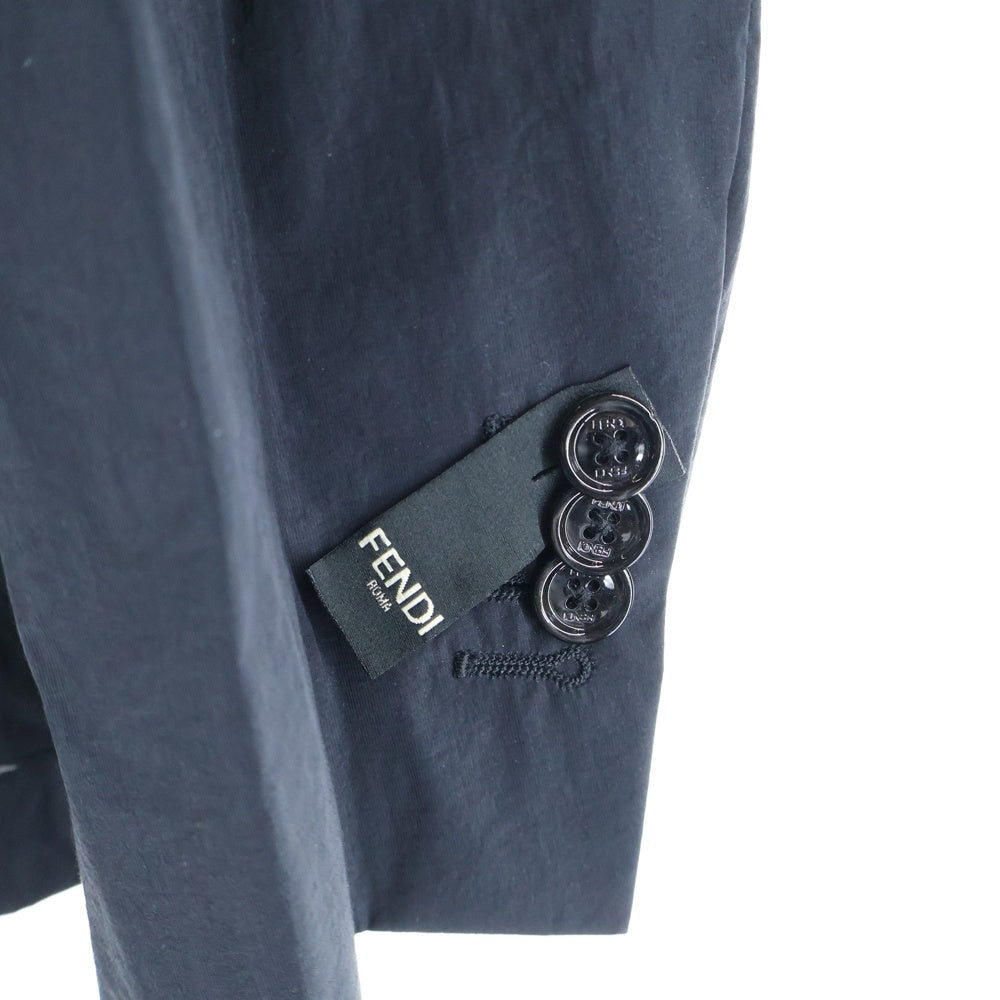FENDI(フェンディ) ナイロン混テーラードジャケット ブラック FJ0273 ABB8