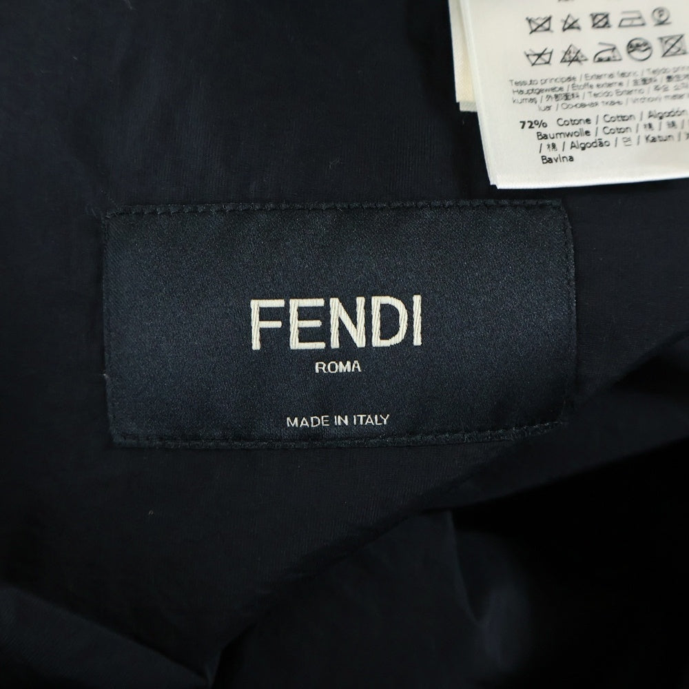FENDI(フェンディ) ナイロン混テーラードジャケット ブラック FJ0273 ABB8