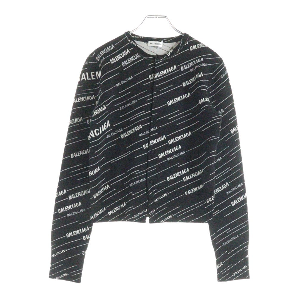 BALENCIAGA(バレンシアガ) オールオーバーロゴ ジャガード クルー