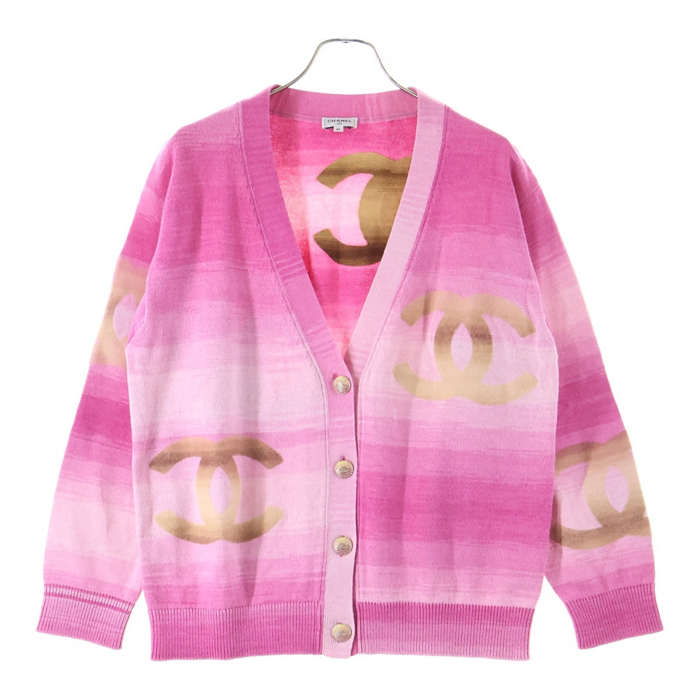 CHANEL(シャネル) ココマークラインストーン付ボタン カシミヤ混