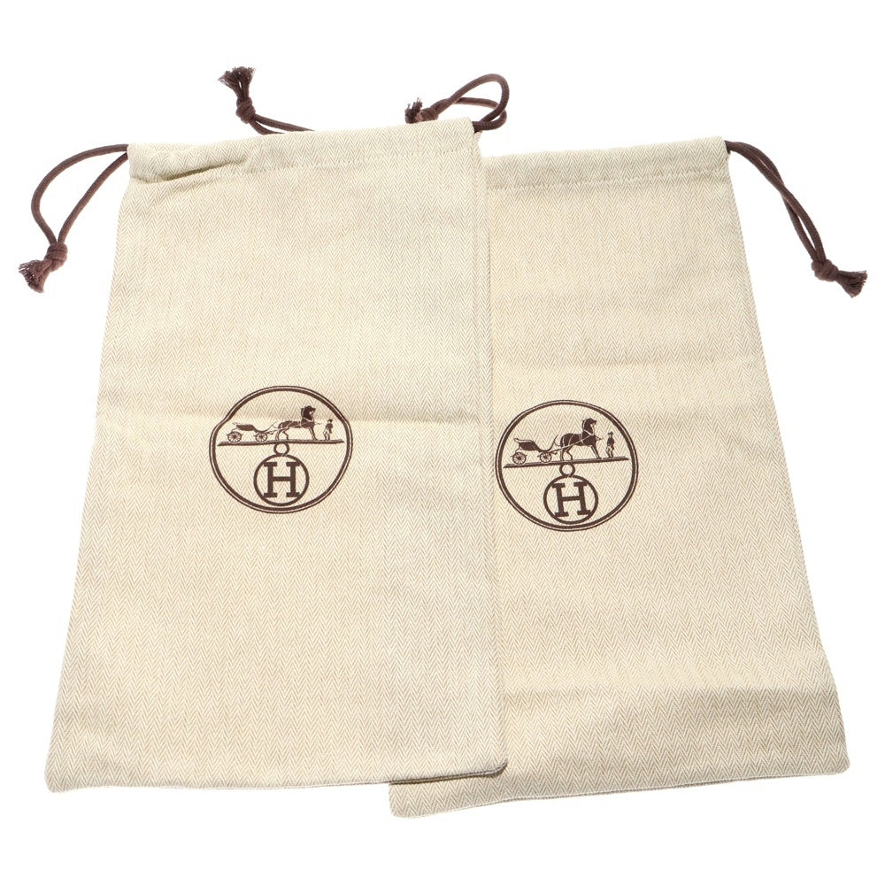 HERMES(エルメス) イノサン ワッペン刺繍パッチ キャンバスローカットスニーカー ホワイト 36 レディース