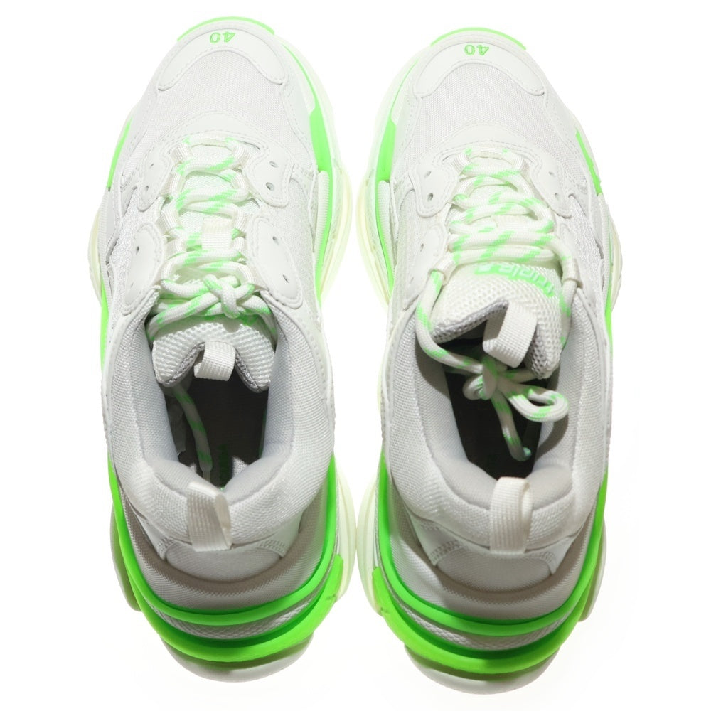 BALENCIAGA(バレンシアガ) Triple S トリプルエス ローカット ダッドシューズ スニーカー ホワイト/ライトグリーン 536737