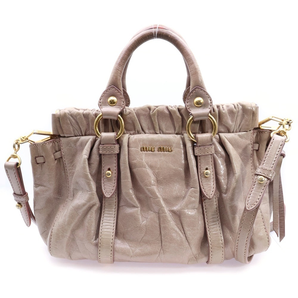 miumiu(ミュウミュウ) ヴィッテロルクス 2wayハンドバッグ ショルダー