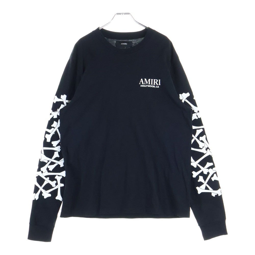 AMIRI(アミリ) BONES STACKED LONG SLEEVE TEE ボーン スタック ロゴ