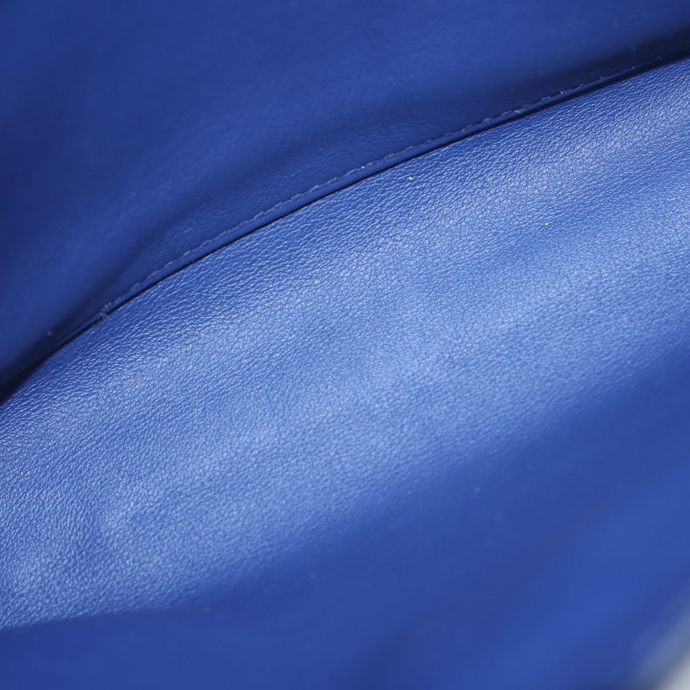 HERMES(エルメス) サックアデペッシュ21 ブルーニュイ トゴ レザー ショルダーバッグ シルバー金具 ネイビー U刻印 レディース