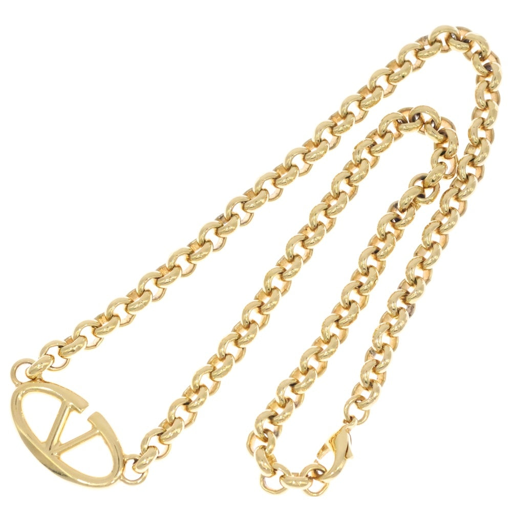 VALENTINO(ヴァレンティノ) Vロゴ チェーン ネックレス ゴールド GP