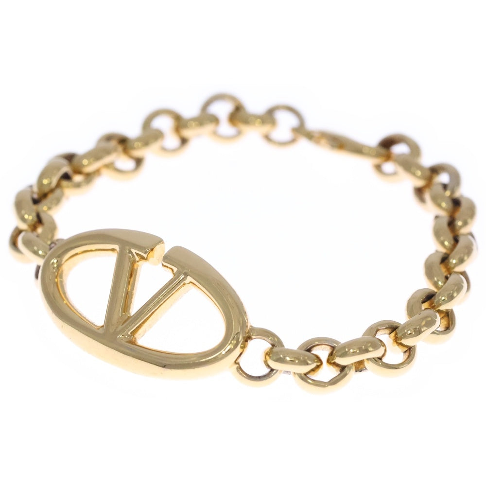 VALENTINO(ヴァレンティノ) Vロゴ チェーン ブレスレット ゴールド GP