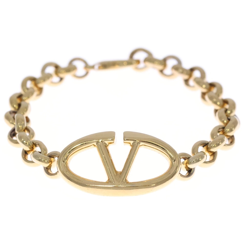VALENTINO(ヴァレンティノ) Vロゴ チェーン ブレスレット ゴールド GP
