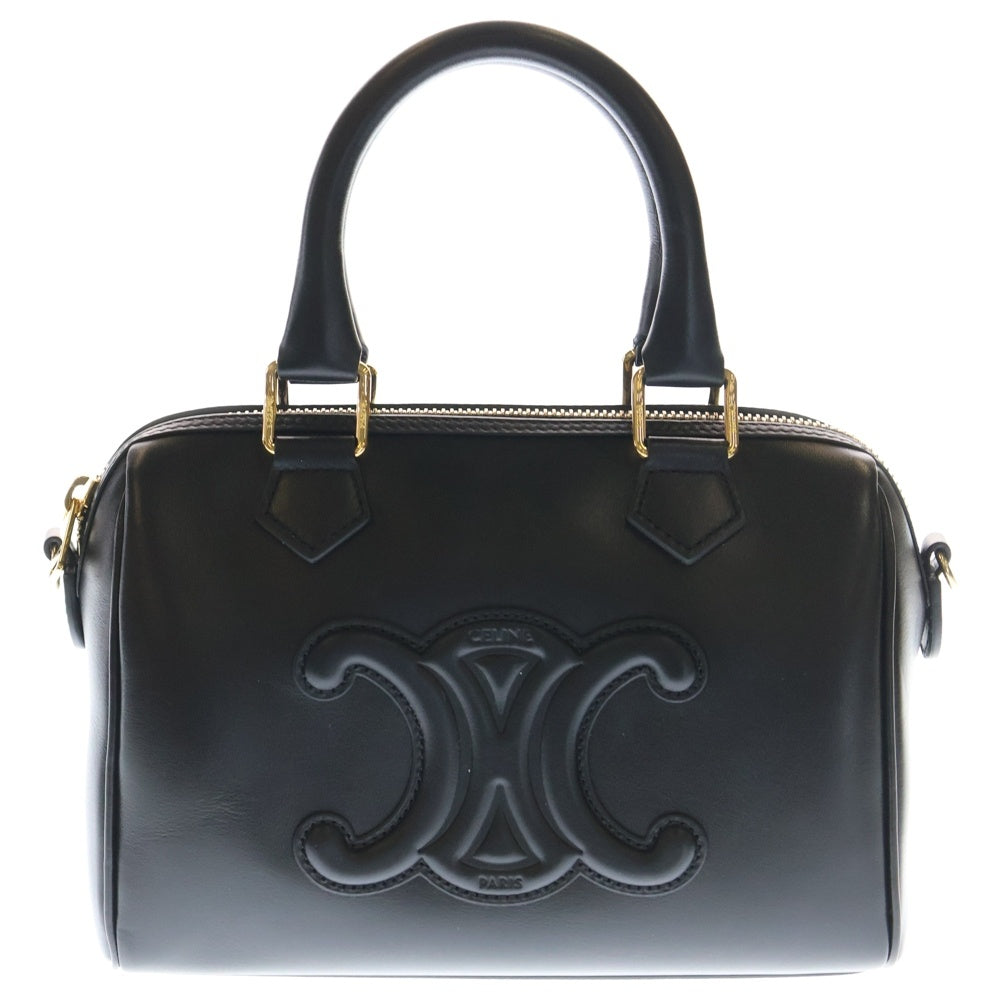CELINE(セリーヌ) キュイルトリオンフ スモールボストン 2WAY レザー