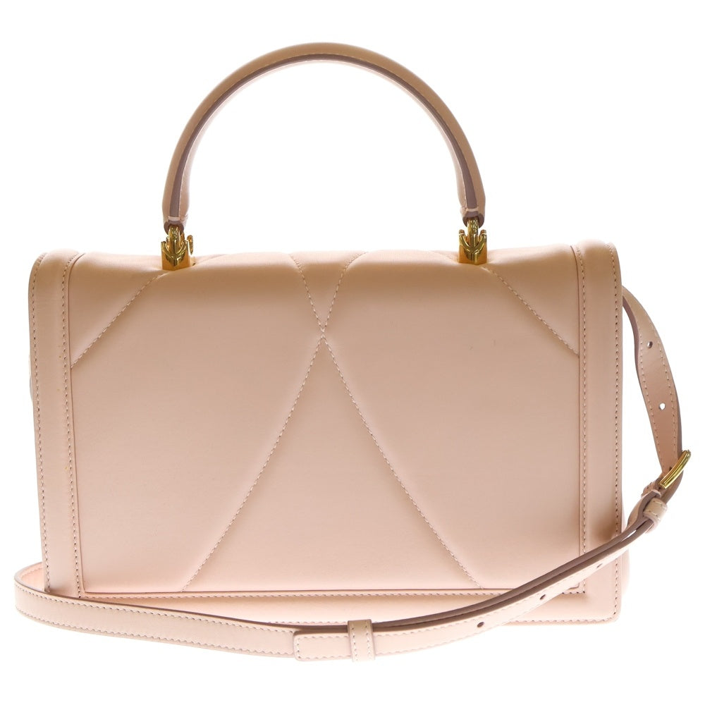 DOLCE & GABBANA(ドルチェアンドガッバーナ) ディヴォーション 2wayショルダーバッグ ピンク レザー ハンドバッグ