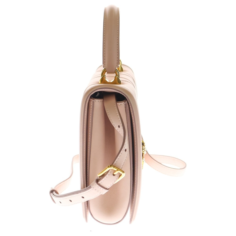 DOLCE & GABBANA(ドルチェアンドガッバーナ) ディヴォーション 2wayショルダーバッグ ピンク レザー ハンドバッグ